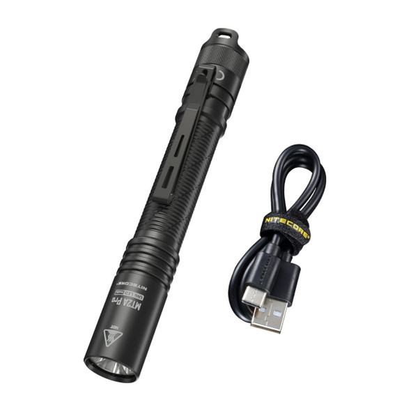 Nitecore Flashlight MT2A Pro 1000 Lumen with the charging cable