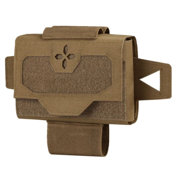 Front side of the Micro TK Pouch Gen II in coyote 