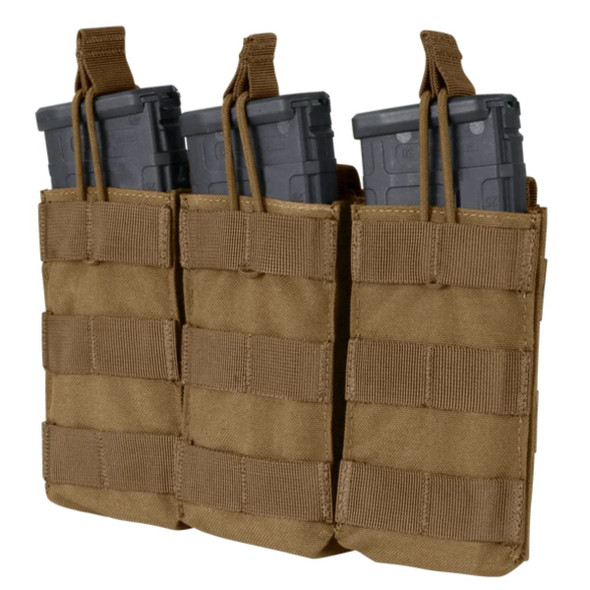 Triple M4/M16 Open-Top Mag Pouch in the color coyote 