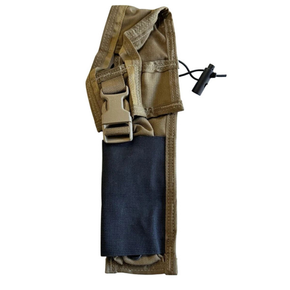 Front side of the Military Surplus MKII Pocket Sea Pouch showing the buckle snap