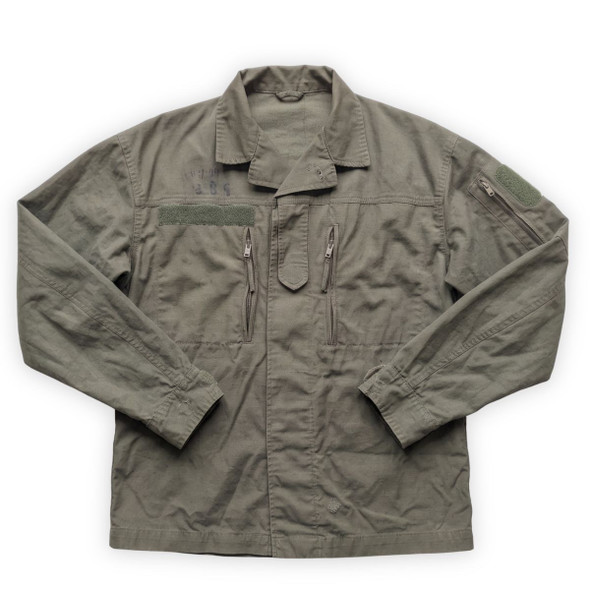 Austrian Mountain Troop Jacket, Rip-stop in olive poly cotton canvas 