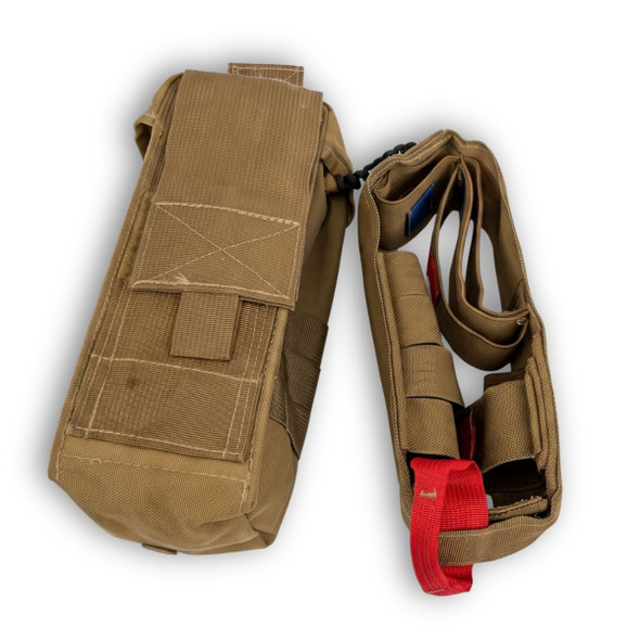  Chinook Medical ifak pouch with the insert laying next to it. made of durable 1000D nylon