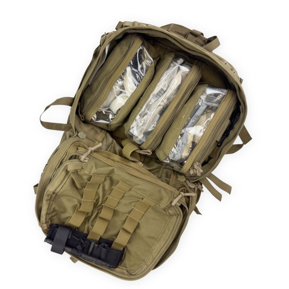 inside of the medical backpack 