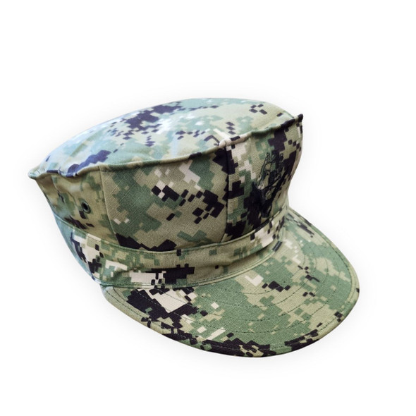 US Navy NWU Type III Eight Point Cover, AOR-2 Woodland Digital, New Issue