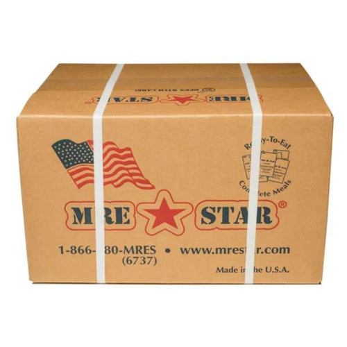MRE Case of 12 with Heaters 1200 calories on average 