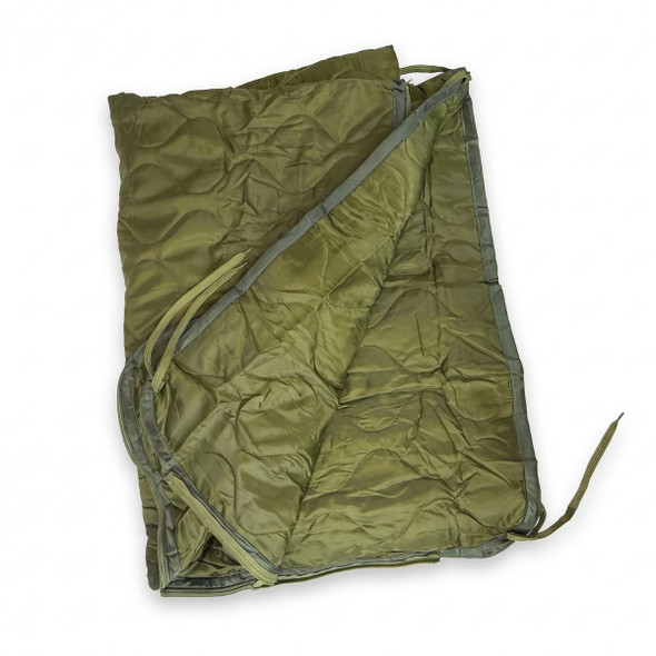 woobie zipper poncho liner olive green color