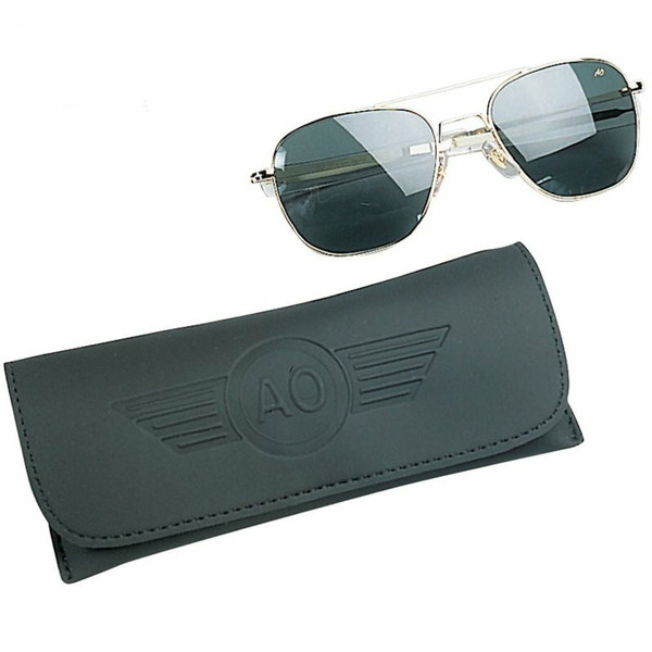 AO Polarized Pilots Sunglasses Gold Frame 55mm