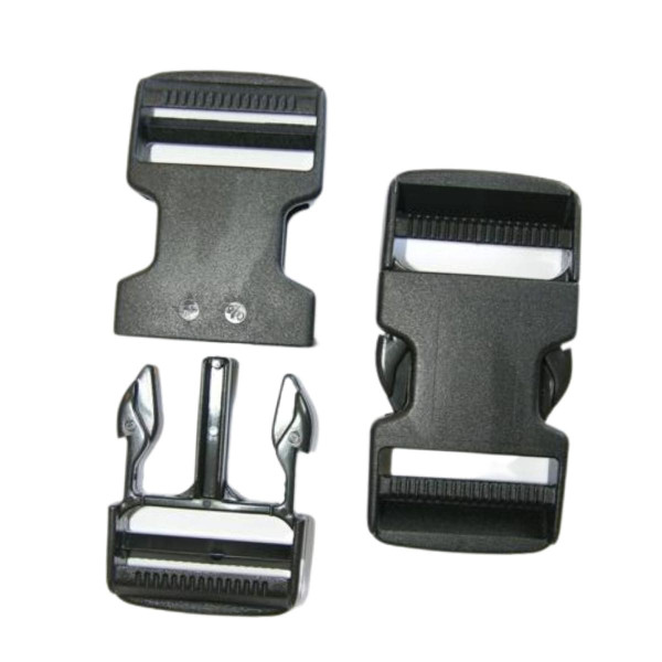 2 Pack, ITW 1.5" Side Release Buckle Black for repair