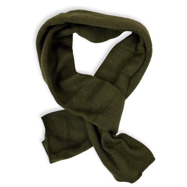 German Army Surplus Wool Scarf - Blue 80% Wool Winter Scarf, Military Issue