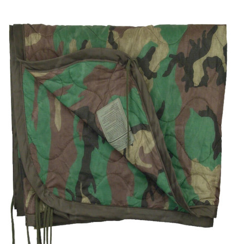 Like new ripstop military issue woodland poncho liner