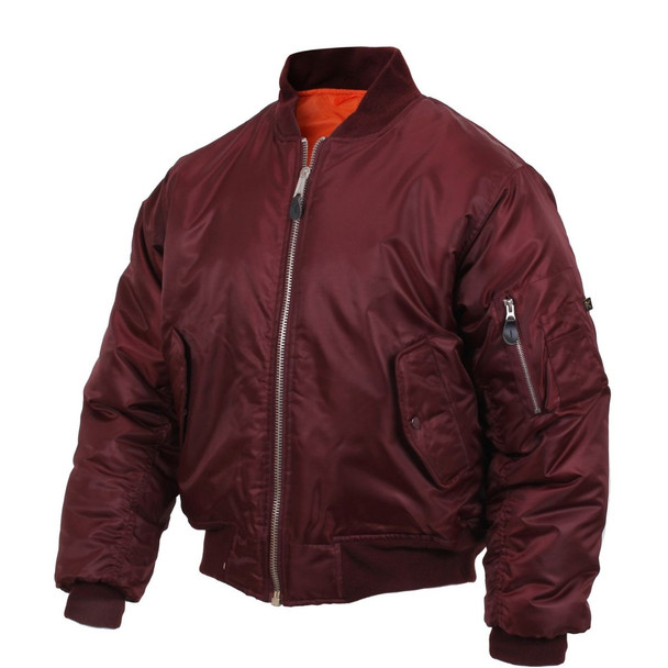 Rothco MA-1 Flight Jacket in maroon