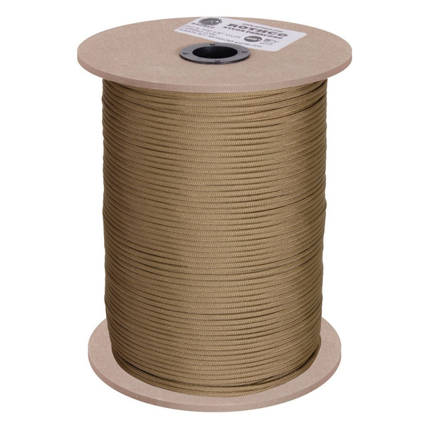 550lb. Paracord 1000 FT Spool in coyote