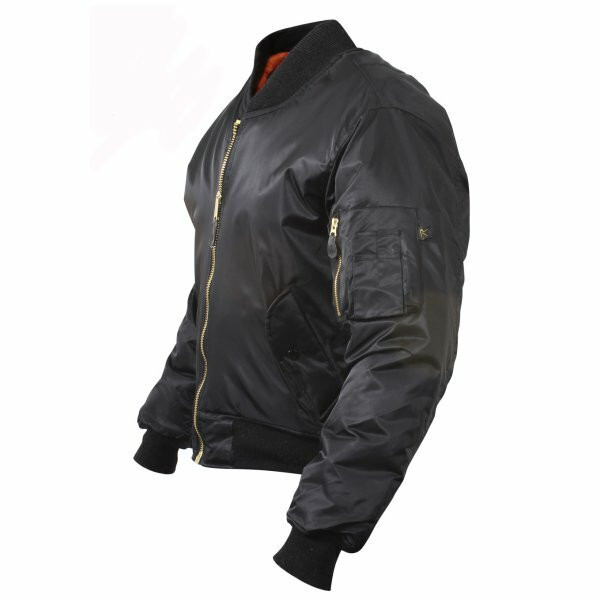 Concealed Carry Black MA-1 Flight Jacket 77350