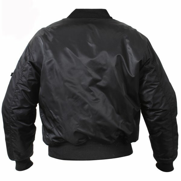 Concealed Carry Black MA-1 Flight Jacket 77350