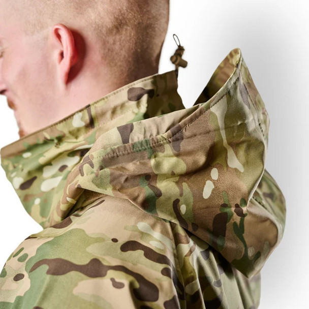 Close up of the adjustable hood 