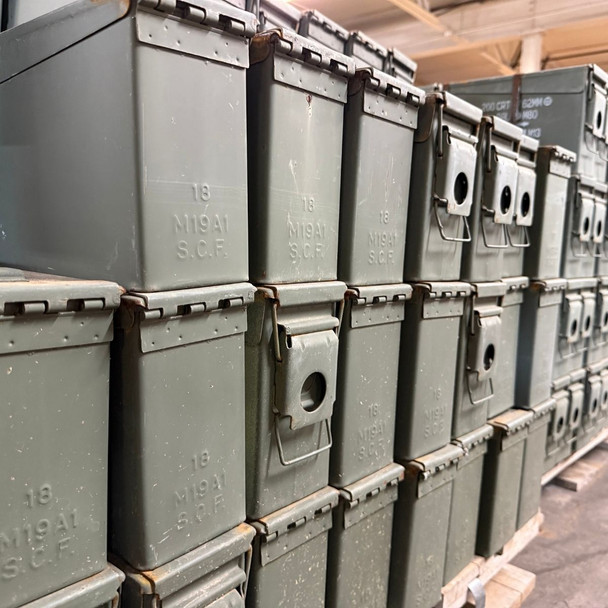 30 Cal Ammo Can 2-Pack | M19A1 Metal Ammo Box