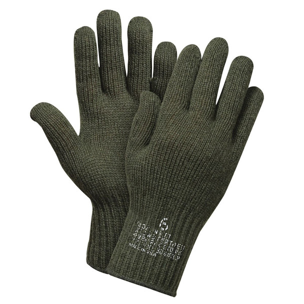 G.I. Wool Glove Liners both pairs in Olive Drab