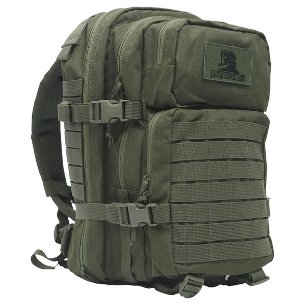 Tactical Trauma First Aid Kit Backpack in the color olive