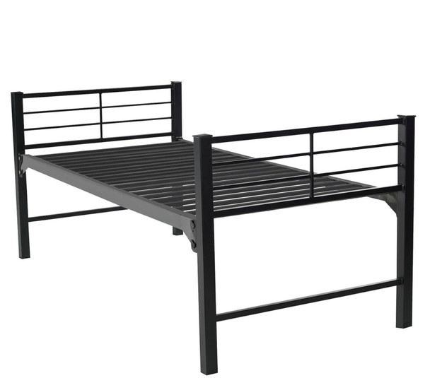 Metal Single Bed Frame, black