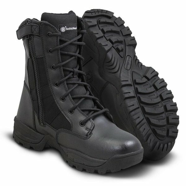 Smith & Wesson ハイカットブーツ ブラック Amazon.com: SMITH & WESSON FOOTWEAR Men Breach 2.0 8
