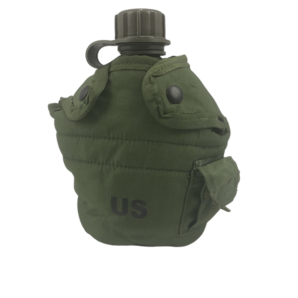 U.S. Issue 1 QT Canteen Cover with canteen inside  U.S. Issue 1 QT Canteen Cover with canteen inside