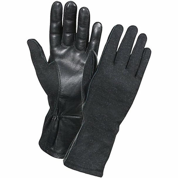 Black Military Flame & Heat Resistant  Flight Glove