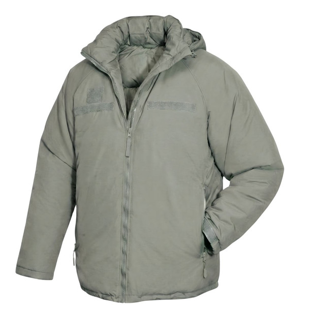 U.S. Issue Gen III Level 7 PrimaLoft Parka front view micro fabric down-like insulation