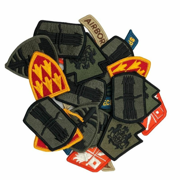 Military Patches, Bag of 25
