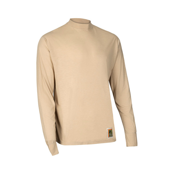 tan color FROG Silk Weight Base Layer Thermal Shirt Flame resistant 