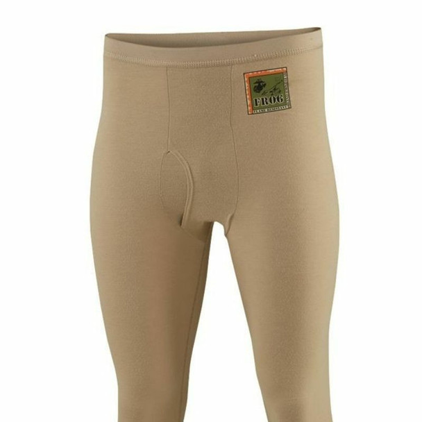tan color USMC FROG Silk Weight Base Layer Thermal Bottom