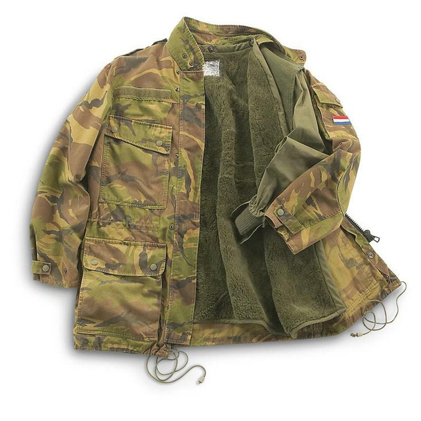 Dutch Military Camo Parka with 2 Liners, Surplus