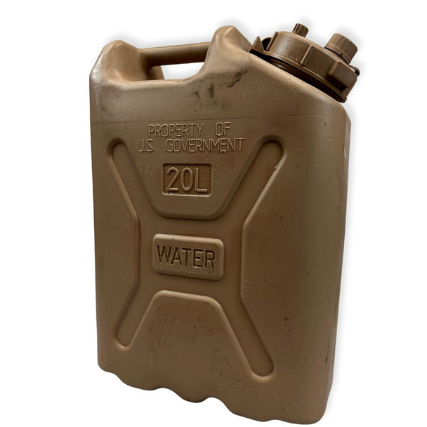 Military Issue 5 Gallon Water Can, Jerry Can olive green used condition 