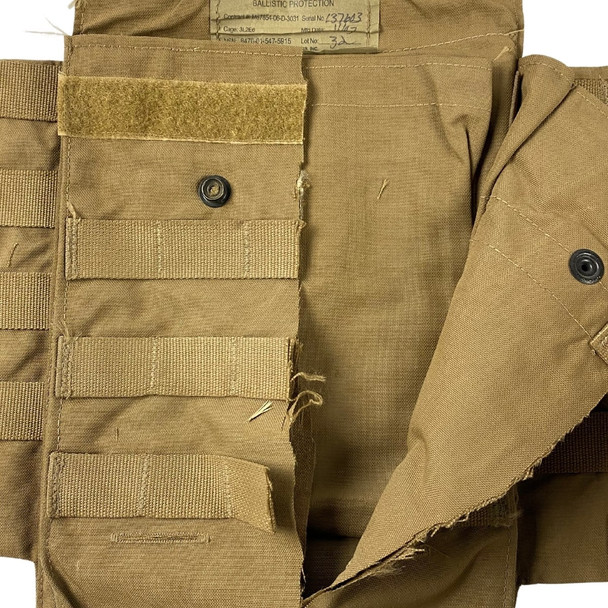 Military Issue Enhanced Side SAPI Ballistic Insert Carrier