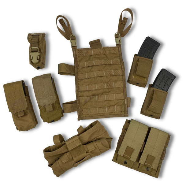 Military Coyote Mag Pouch Kit, Used