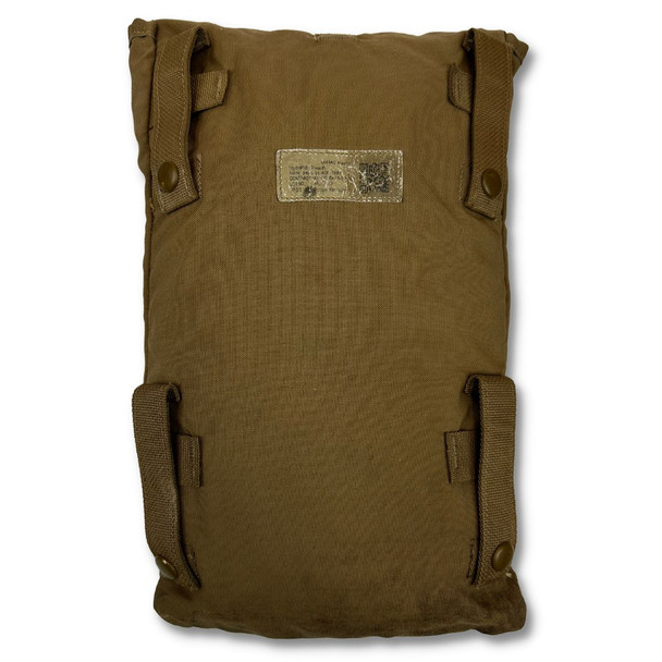 Back side of the 2 Pack USMC Issue Hydration GP MOLLE Pouch in the color coyote  Back side of the 2 Pack USMC Issue Hydration GP MOLLE Pouch in the color coyote