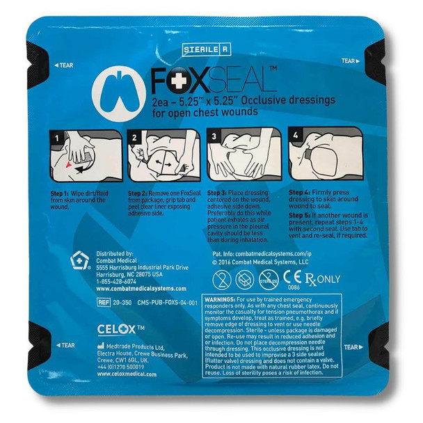 Fox Vented Chest Seal 2 Pack