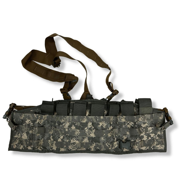 ACU Tactical Assault Panel (TAP) Complete with coyote straps completely unraveled 
