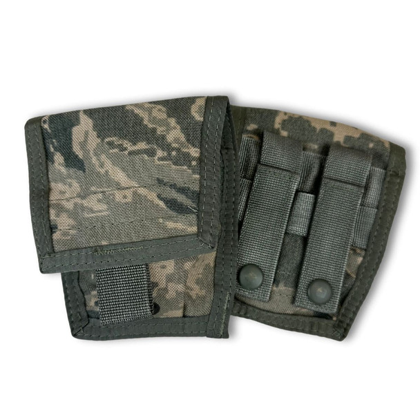 2 Pack, U.S. Issue ABU MOLLE Double Handcuff Pouch, Used