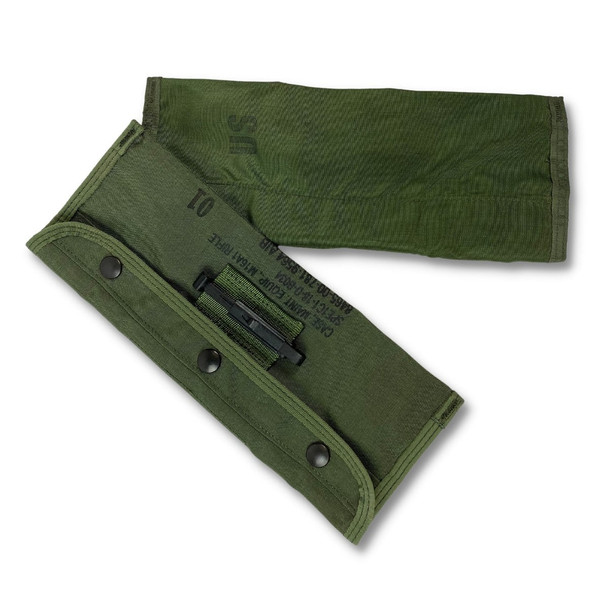 2 Pack, M16 / AR15 Military Issue Gun Cleaning Pouch, Used