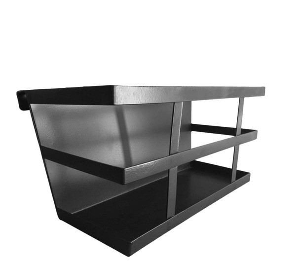 Bunk Bed Hook-On Personal Basket, black, rectangular-shaped