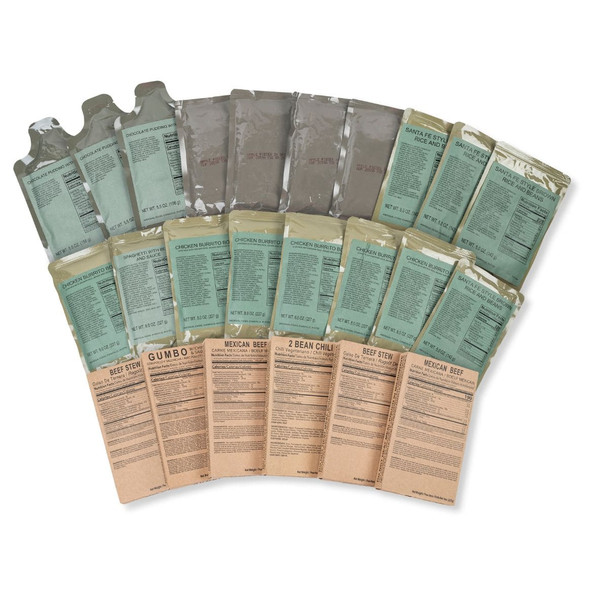 24 MRE,  Entree & Sides Case Pack