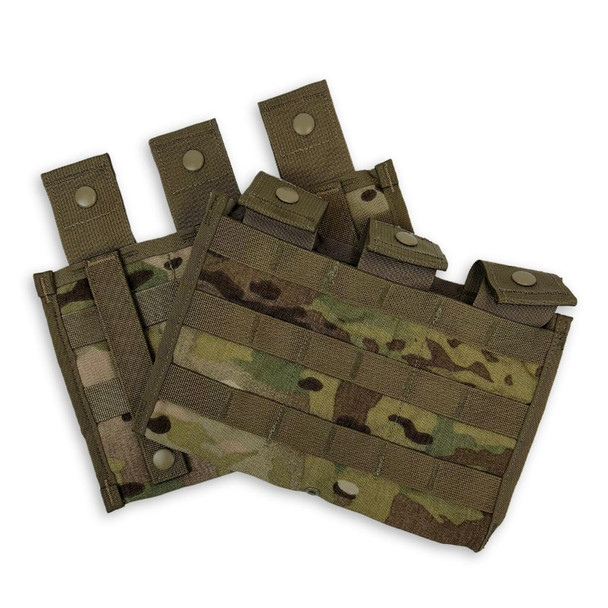 U.S. Issue Triple Side X Side Pouch Mag Pouch, MultiCam