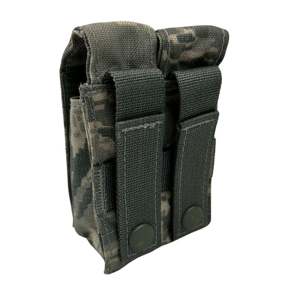 2 Pack, U.S. Issue ABU Double Pistol Mag Pouch with Retention