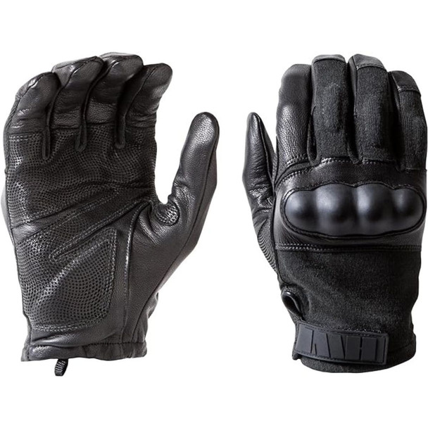 Both pairs of the HWI Hard Knuckle Tactical Fire Resistant Glove in black