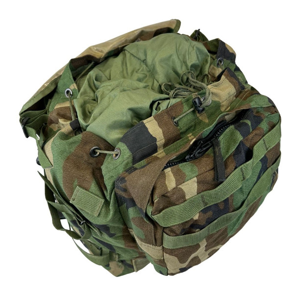 open secure top U.S. Issue MOLLE Woodland Upper Rucksack