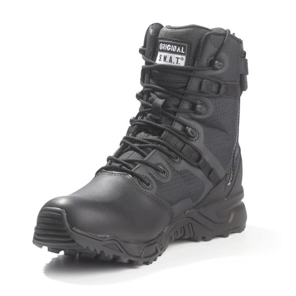 High-quality side zipper with a hook-and-loop closure provides quick and easy on/off capabilities, saving valuable time