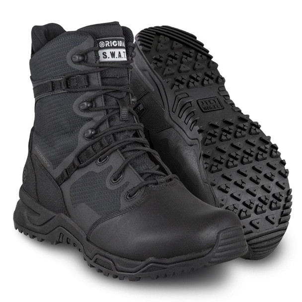 Eliminates metal components, making the boots airport-friendly