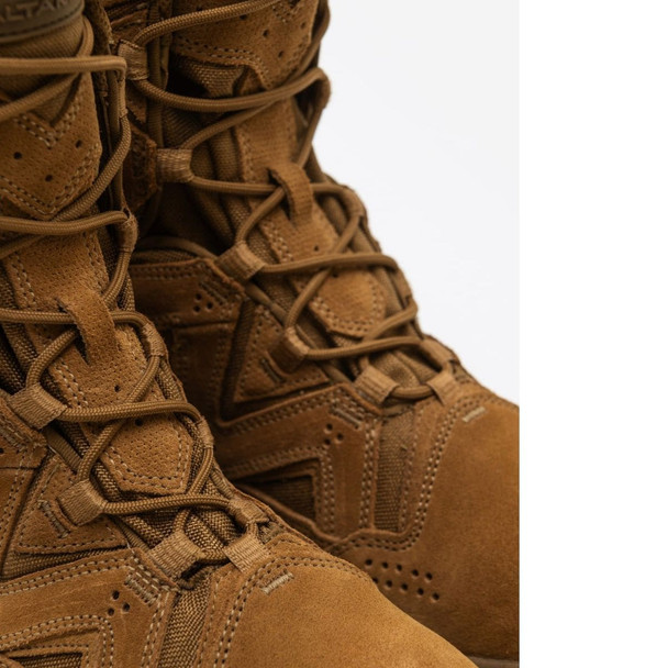 Close up of the Altama Apex SBM Combat Boot lacing