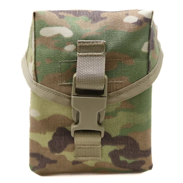 Front of the OCP U.S. Made 100 Round MOLLE Pouch showing the front buckle