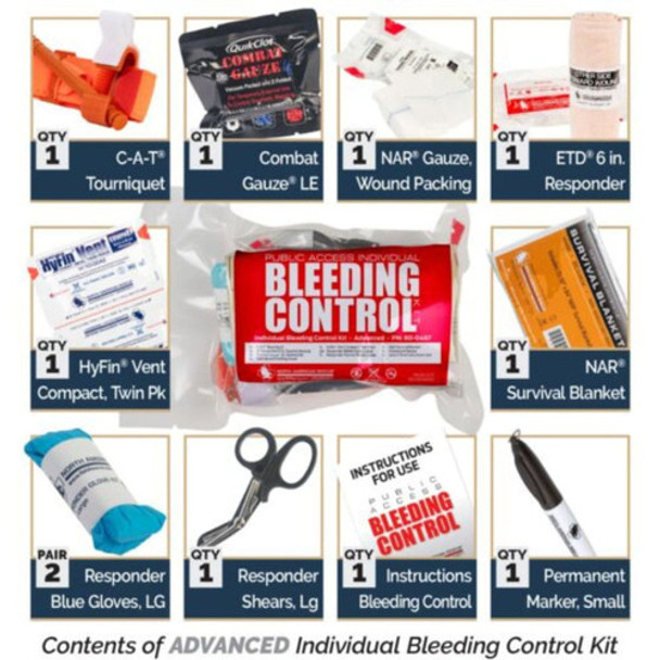 Individual Bleeding Control Kit - Vacuum Sealed Individual Bleeding Control Kit - Vacuum Sealed